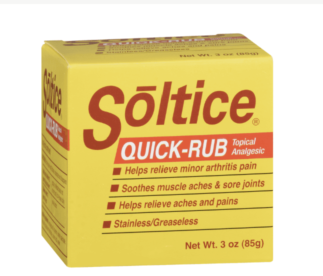 Soltice Quick-Rub Topical Analgesic — 3 oz