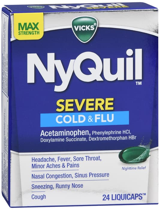 NyQuil Severe Cold & Flu 24ct