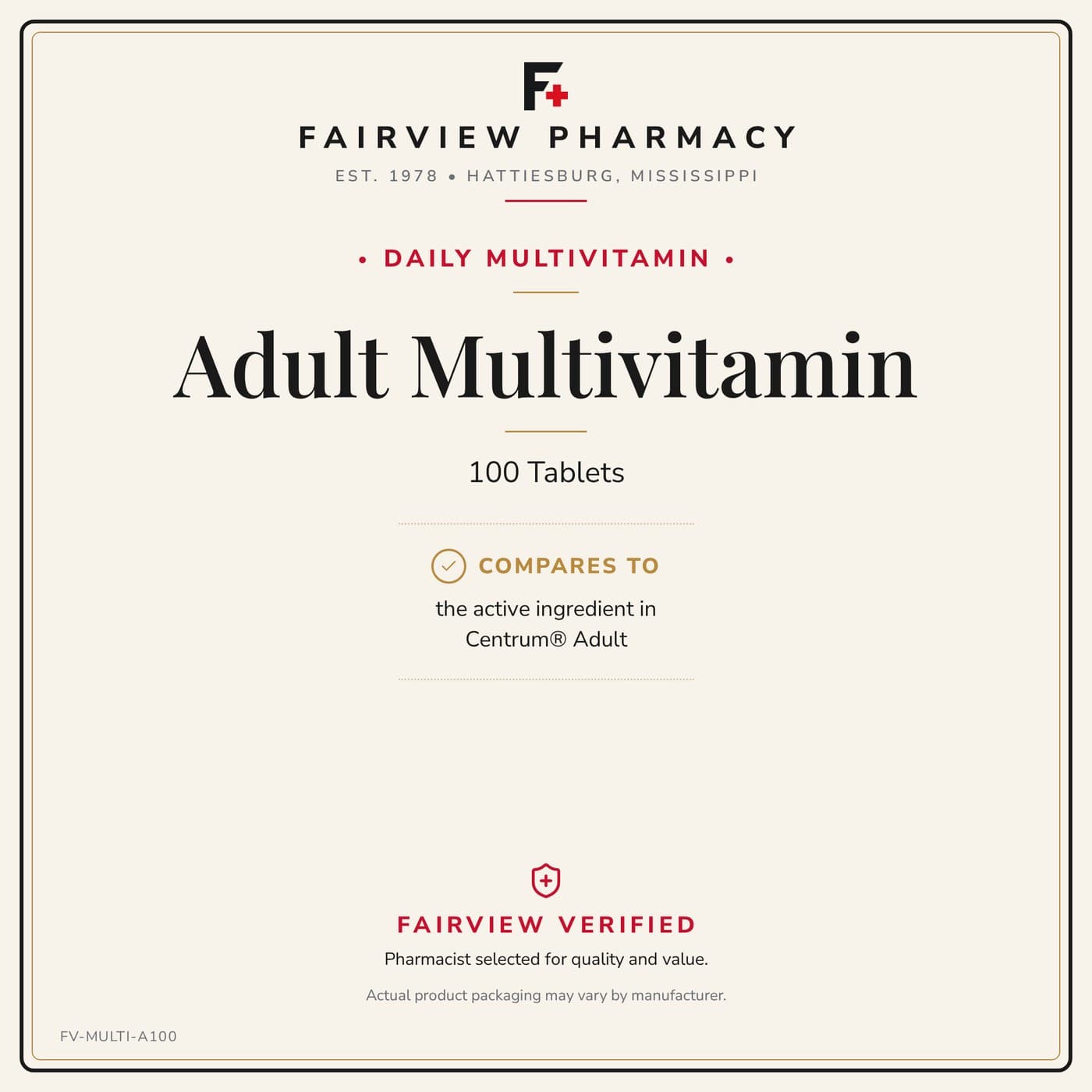 Adult Multivitamin