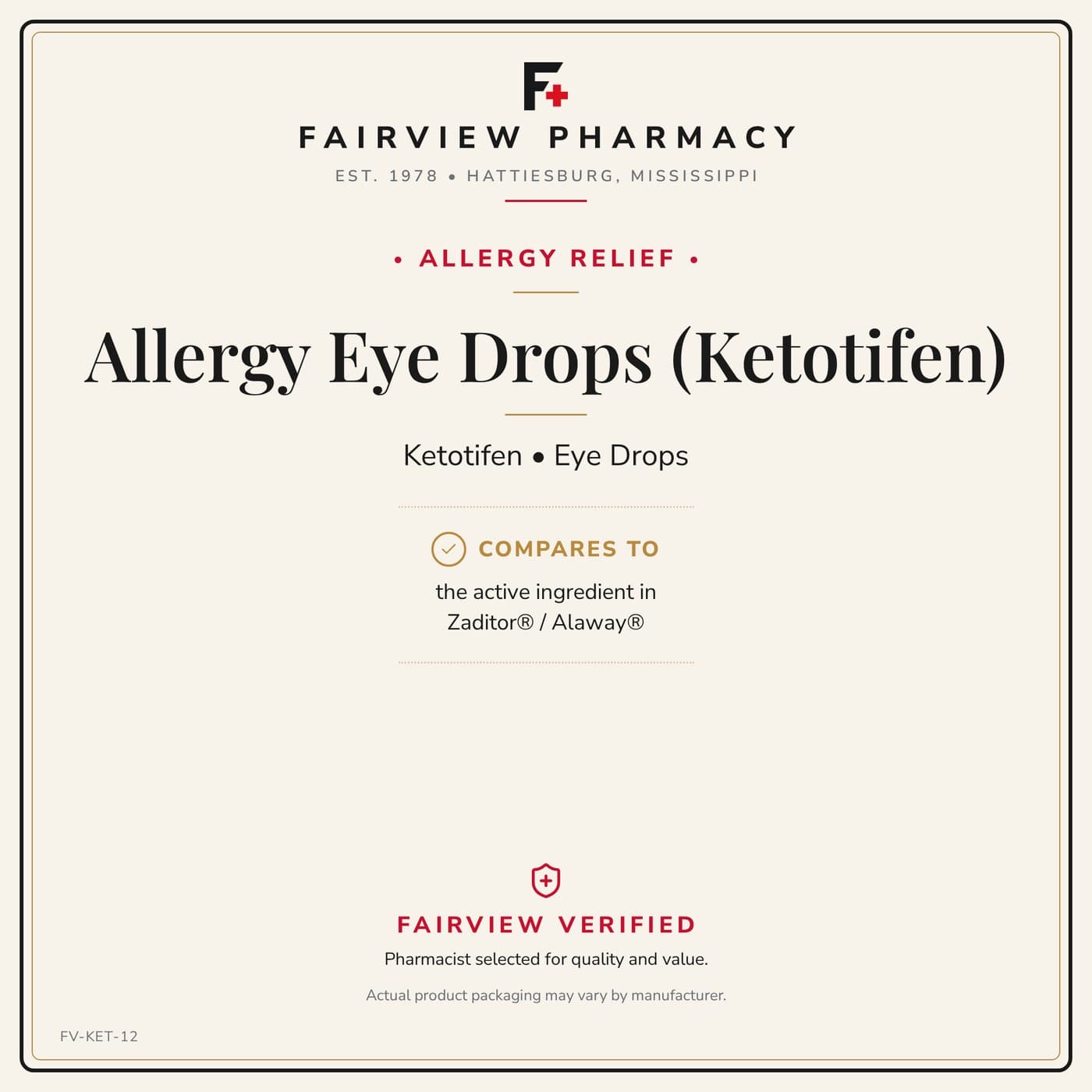 Allergy Eye Drops (Ketotifen)