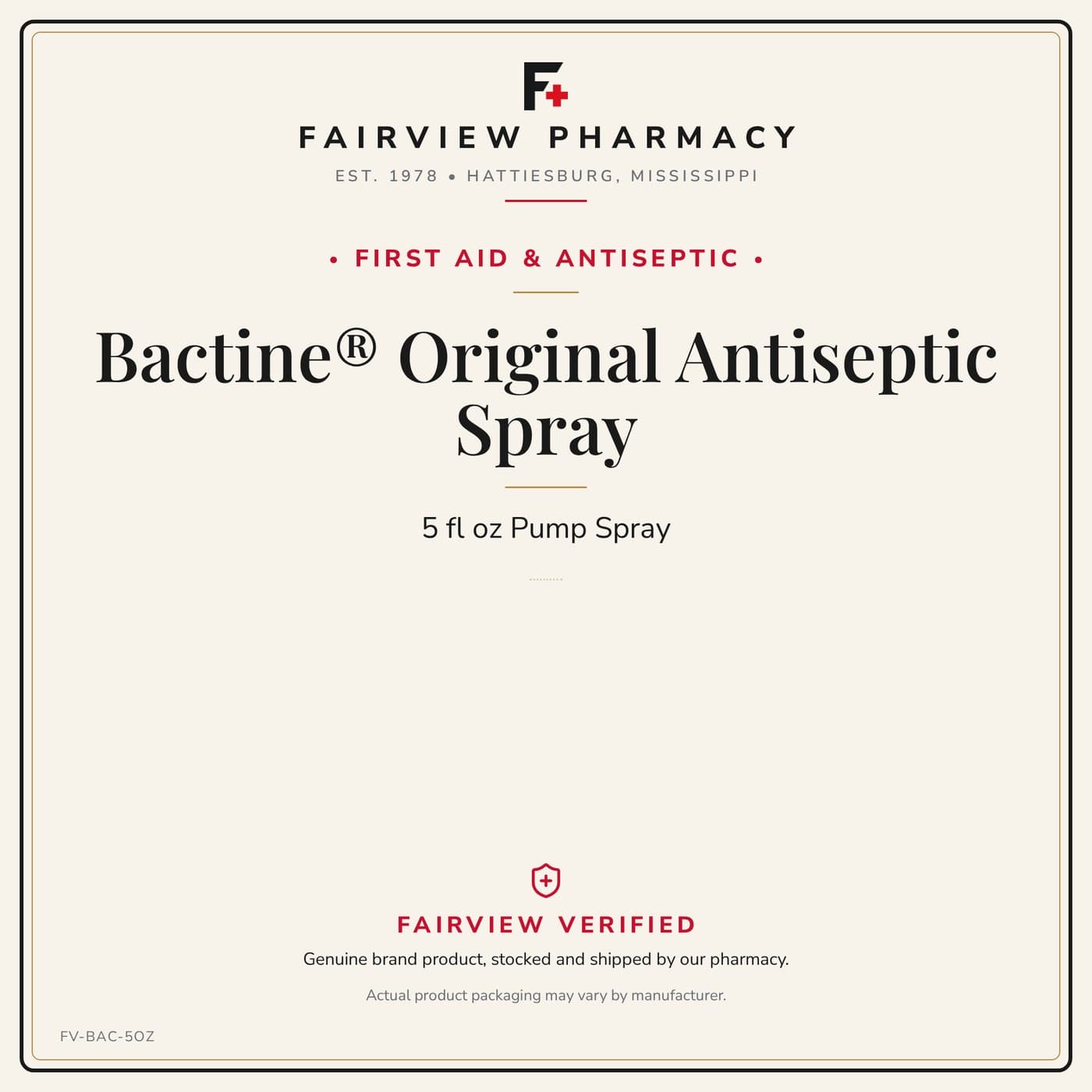 Bactine Original Antiseptic Spray