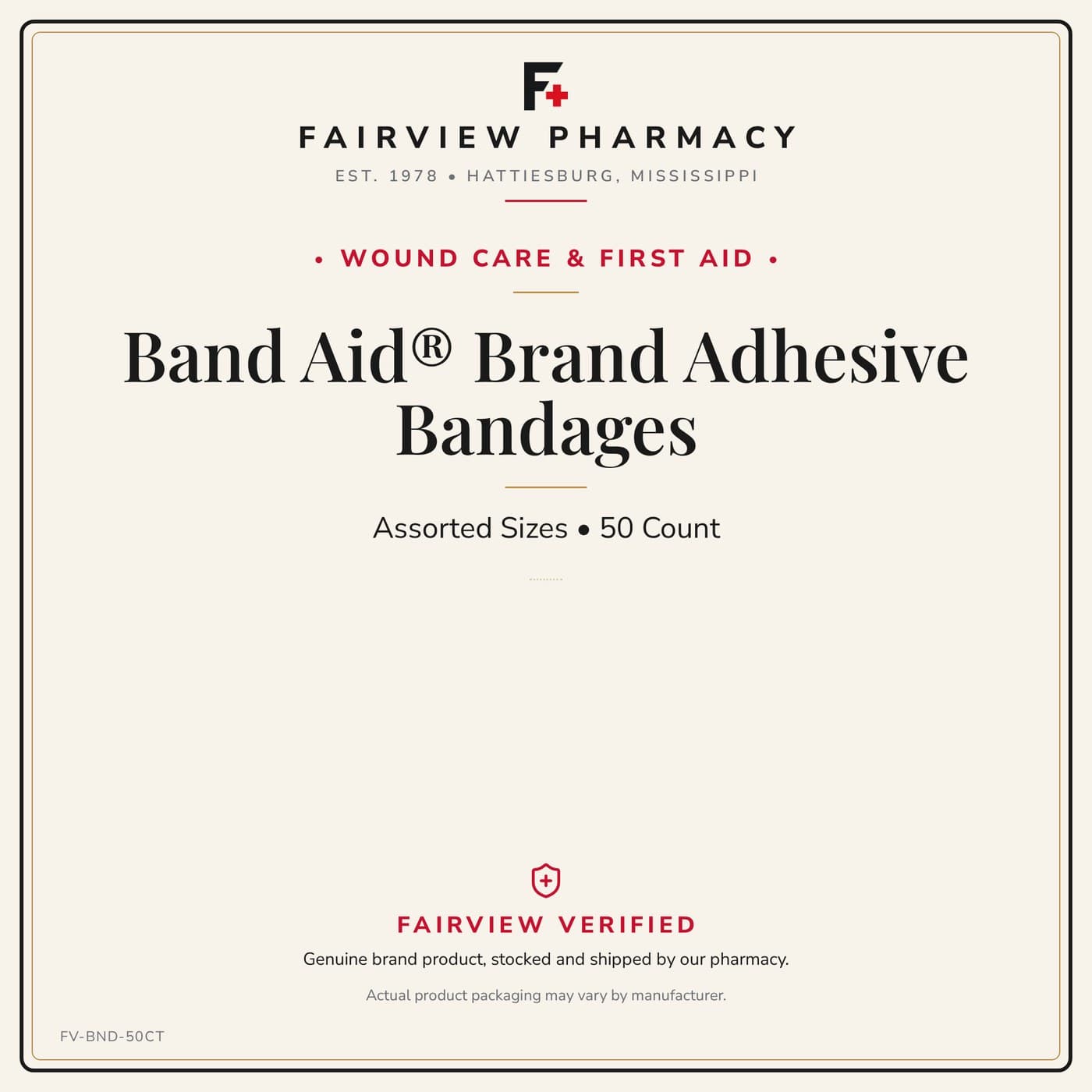 Band Aid Brand Adhesive Bandages Assorted 50ct