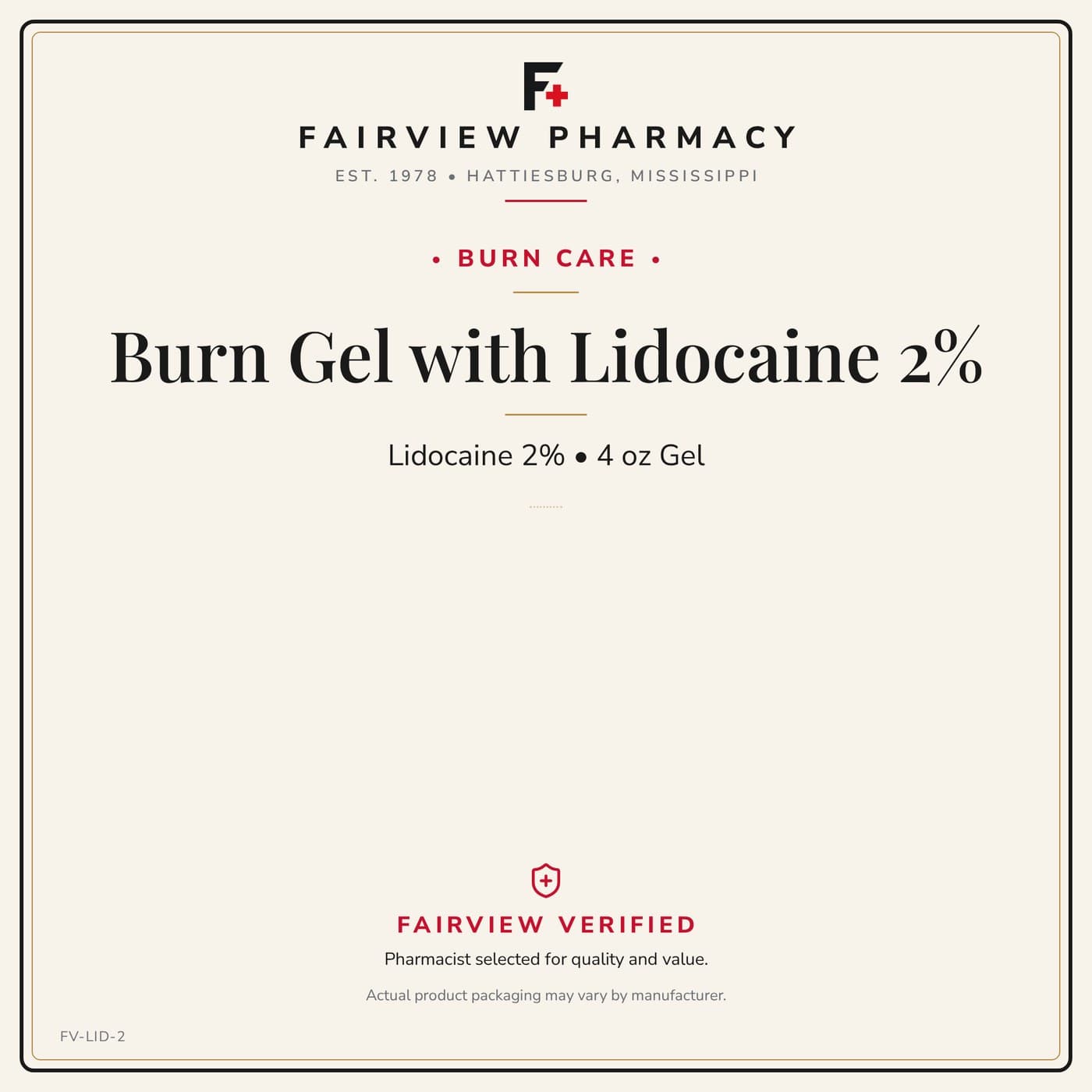 Burn Gel with Lidocaine 2%