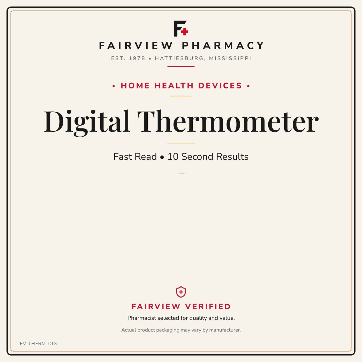 Digital Thermometer Fast Read