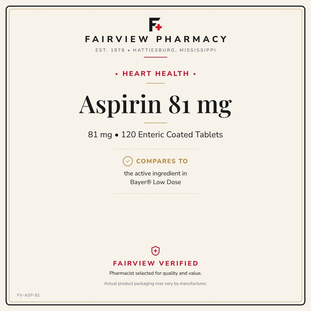 Aspirin 81mg Low Dose