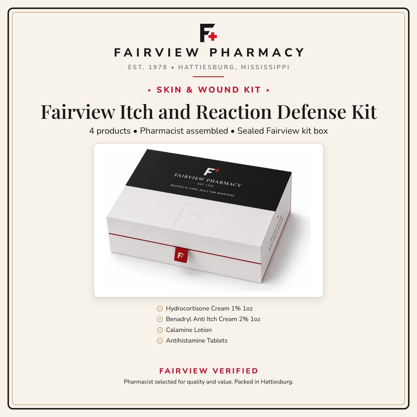 Fairview Itch and Reaction Defense Kit