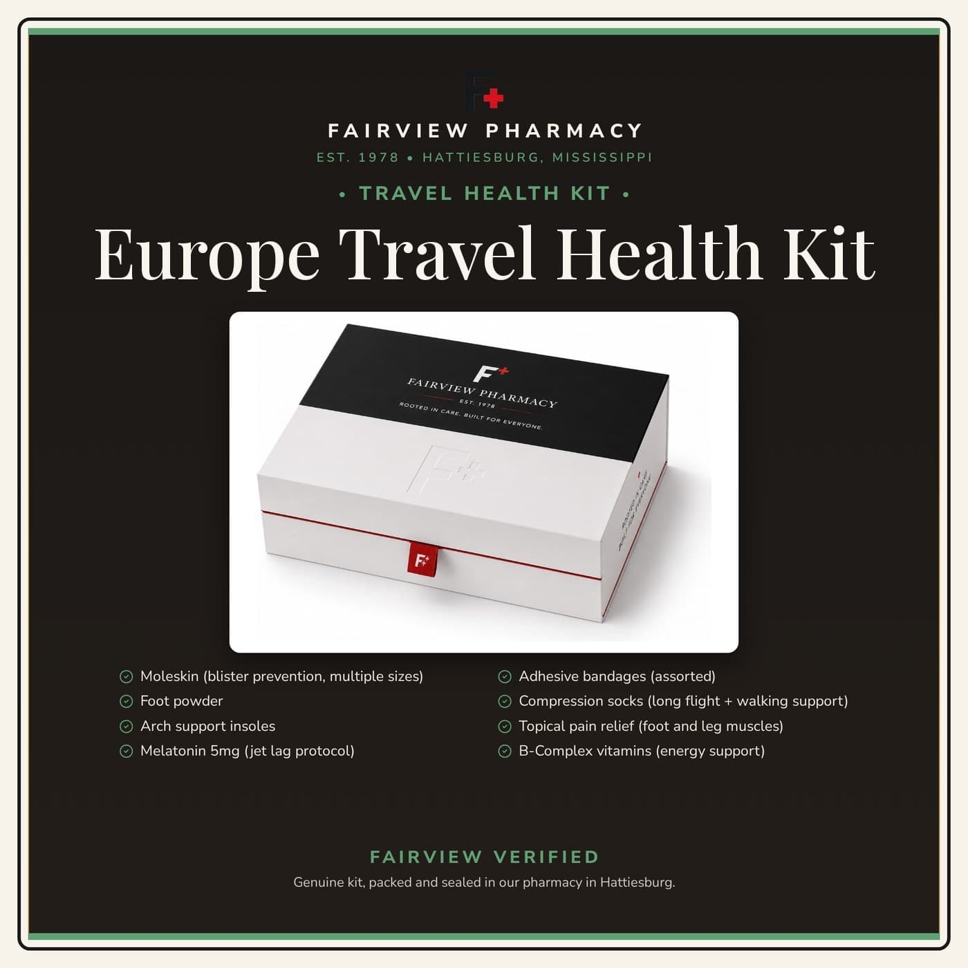 Europe Travel Health Kit