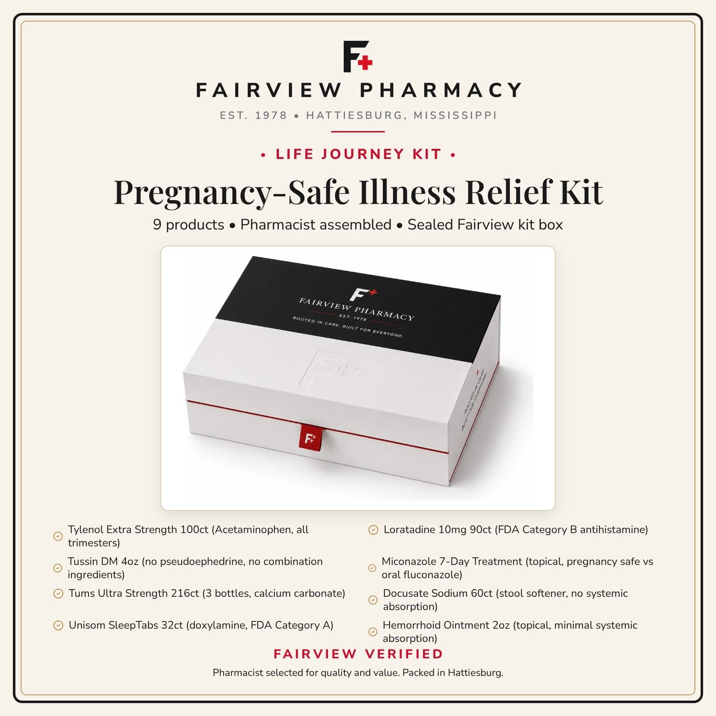 Pregnancy-Safe Illness Relief Kit