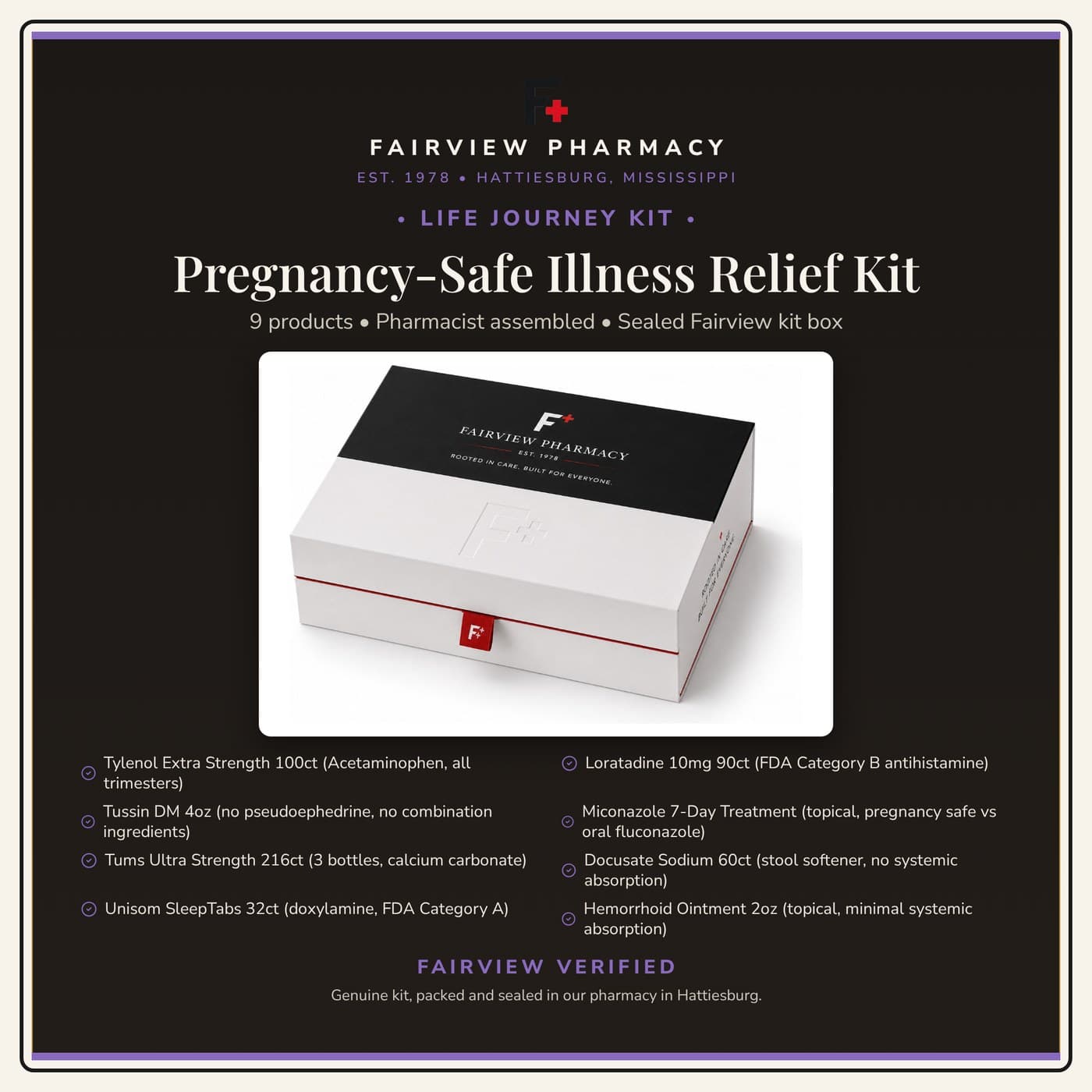 Pregnancy-Safe Illness Relief Kit