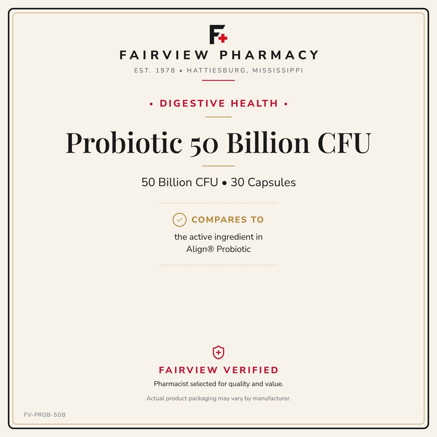 Probiotic 50 Billion CFU