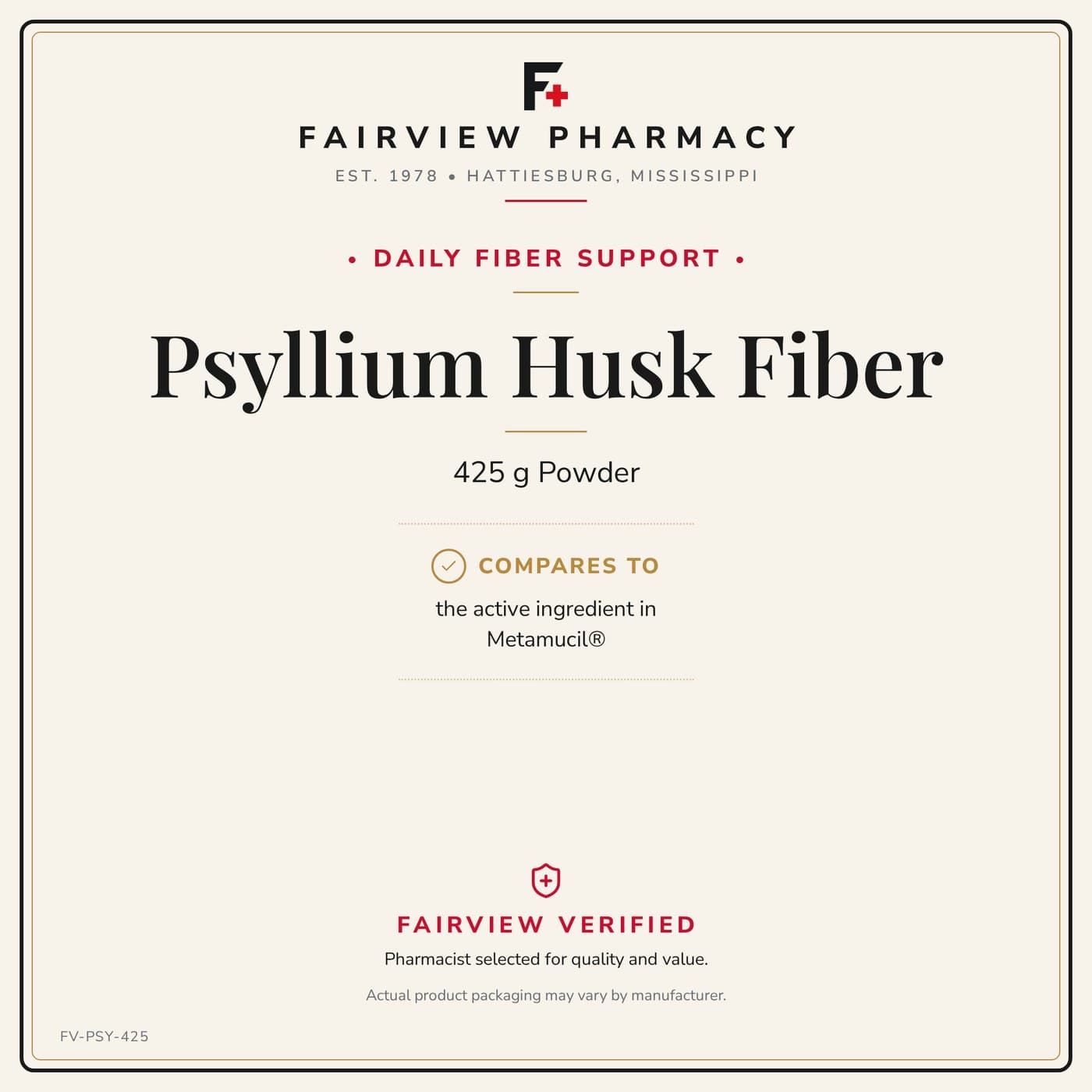 Psyllium Fiber (Generic Metamucil)
