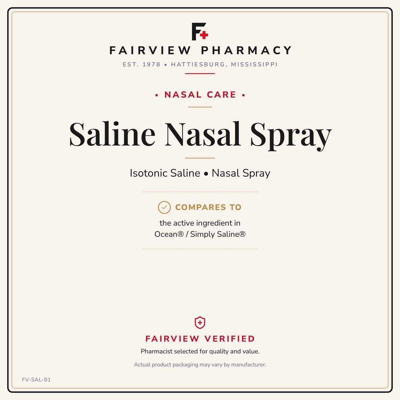 Saline Nasal Spray