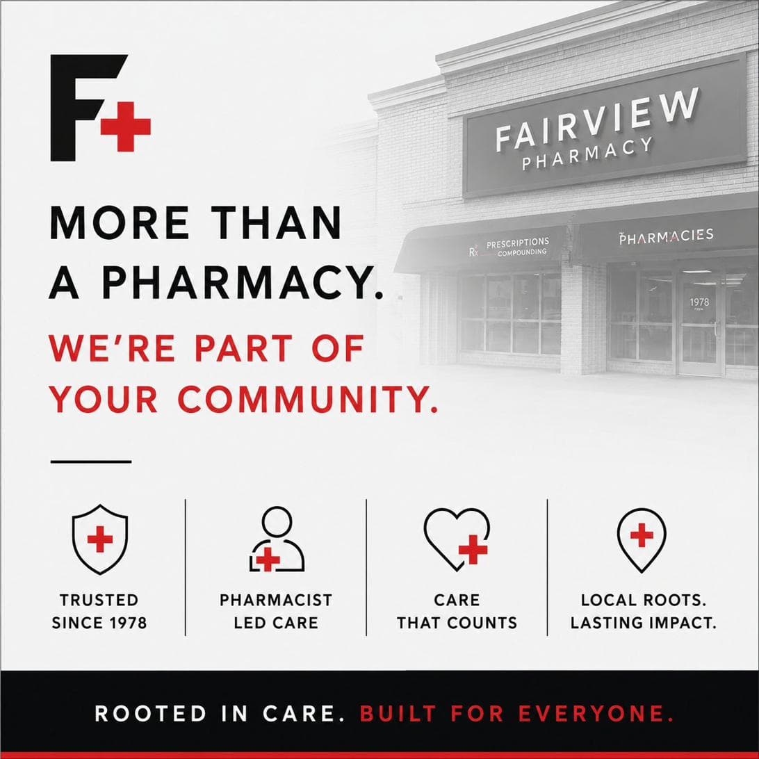 Fairview Pharmacy storefront in Hattiesburg, Mississippi