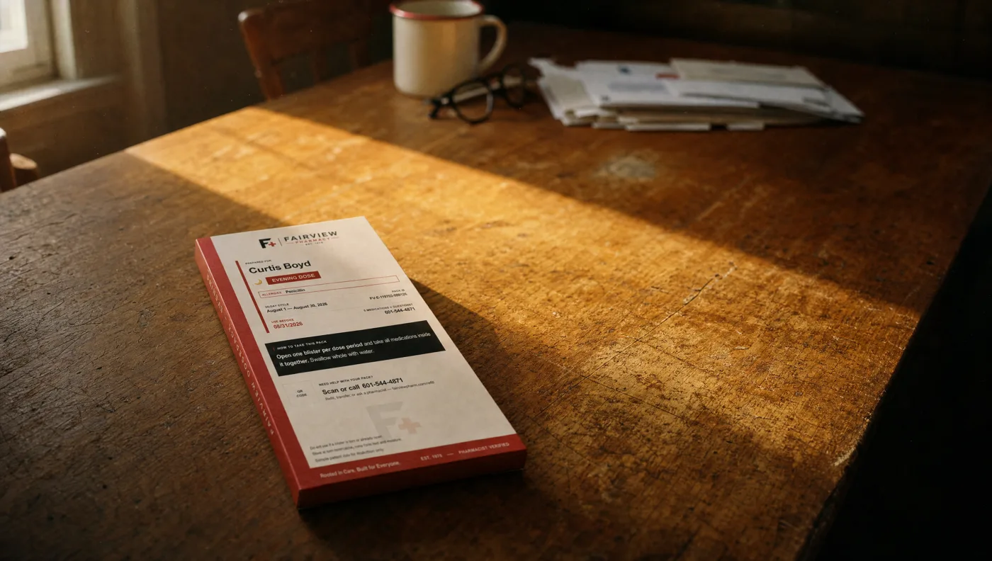 Fairview DosePack monthly adherence packaging
