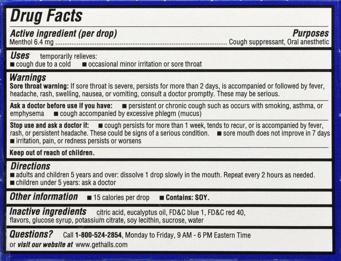 Halls Mentho-Lyptus Cough Drops (Stick Pack) - Image 2