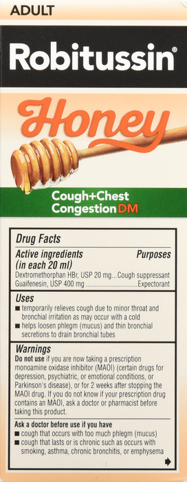 Alternative view of Robitussin DM Cough & Chest Congestion Syrup