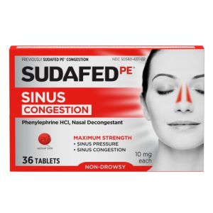 Sudafed PE Nasal Decongestant Tablets
