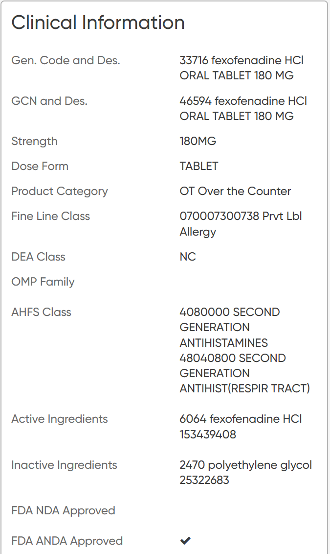 Fexofenadine 180mg Tablets - Image 2